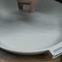 CAROTE 12.5 Inch Non Stick Frying Pan with Lid,White Granite Nonstick Skillet Omelet Pans, Egg Pan Granite Cookware, PFOS & PFOA Free, Pink