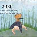 2026 Wall Calendar - Birds Wall Calendar 2026, 9.8" X 14.5"(Open), Funny Calendar 2026 Christmas Gag Gifts, Perfect White Elephant Gifts