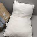 Premium Pillows King Size Set of 2, Fluffy and Supportive 7D Down Alternative Bed Pillows, Luxury Soft Hotel Quality Gusseted Pillow for Side Back Stomach Sleepers, Relief Neck Head and Shoulder Pain (White)