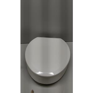 Elevated Toilet seat 3 inch, Elongated Toilet seat risers for Seniors, Slow Close, Heavy Duty, Never Loosen, Raised Toilet seat Elongated Bowl, White(18.5)v