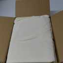 HolidayIdeas Fitted Tablecloths for 6 Foot Rectangle Table, Wrinkle Resistant Washable Table Cover 30x72 Inch for Vendor Booth Display, Banquet, Trade Show, Beige, 4 Pcs