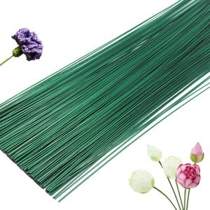 200 Pcs Floral Flower Stem Wire,16 Inch 22 Gauge Floral Stems,Green Crafting Floral Stem for Flower Arrangements DIY,Bouquent Stem Wrapping and Crafts
