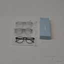 IBOANN Iconic Blue Light Glasses for Woman - Computer Glasses up to 99% Blue Light Blocking - Anti Eyestrain & UV Glare (A1 Light Black& Grey &Grey Clear)