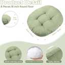 15 Inch Round Floor Cushions for Kids and Toddlers, Flexible Seating for Classroom Furniture 3.5 Inch Thick Floor Pillow for Home, Daycare, Preschool, Yoga and Meditation (Green, 8)