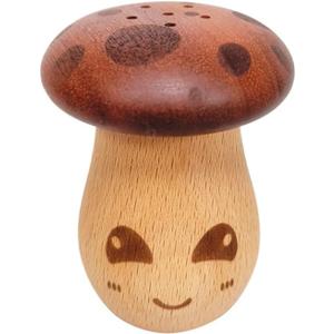 DISNEY Japanese Style Wooden Toothpick Holder, Cute Mushroom Toothpick Dispenser Box, Creative Wood Toothpick Container with Storage Function