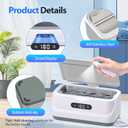 Ultrasonic Jewelry Cleaner: 48Khz Ring Cleaner Ultrasonic Machine with Digital Timer, 4 Cleaning Modes, 24W Sonic Cleaner for Jewelry, Glasses, Retainer, Watch Strap, Home & Travel Use, 13.5oz