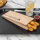 Restaurantware Bag Tek 4.5 x 11.6 Inch Foil Food Bags 100 Pint Size Hot Dog Wrappers - Greaseproof Non Vented Kraft Paper Hot Food Wraps Disposable For To Go Meals