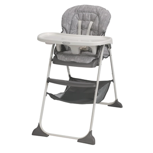 Graco® Slim Snacker High Chair, Ultra Slim, Fast-Folding, Multiple Recline Positions, Comfortable Feeding, Whisk