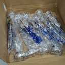 12 Pack Metallic Foil Spary Centerpieces for Tables, Silver NavyBlue Centerpieces for Tables Decorations, Star Brust Table Centerpieces for Birthday Graduation Wedding Baby Shower Party