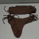 Swim Suits for Women 2025 Strapless Bathing Suits Bandeau Bikini Set 2 Piece M