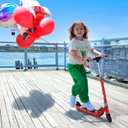 Jetson Jupiter Kids 2-Wheel Light-Up Kick Scooter, LED Lights on Handlebar, Stem, Wheels & Deck, Adjustable Handlebar, Rear Brake, Easy-Folding Mechanism, Ages 5+