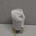 SIEBOLD Sturdy Pen Holder Simple and elegant for Desk Matte Pencil Holder Ceramic Cute Desktop Organizer Brush Holder Cup (Black and Gold Plated) (H 4.7'')