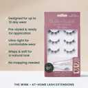 FlutterHabit Wink Ready Set Starter Kit, DIY Eyelash Extensions, Lash Clusters for Women, Professional Quality At Home Eyelash Extension Kit, Natural False Lashes, 3 Lash Sets, Lash Glue Included