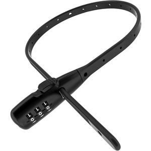 Zip Tie Lock, Adjustable Cable Lock with Combination - Cafe Quick Combo Lock Security for Kids Bike Wheel/Frame, Bicycle, Stroller, Ski, Motorcycle Helmet, Cabinet (1 Pack)