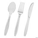 Plastic Cutlery 14 Forks and 16 Spoons