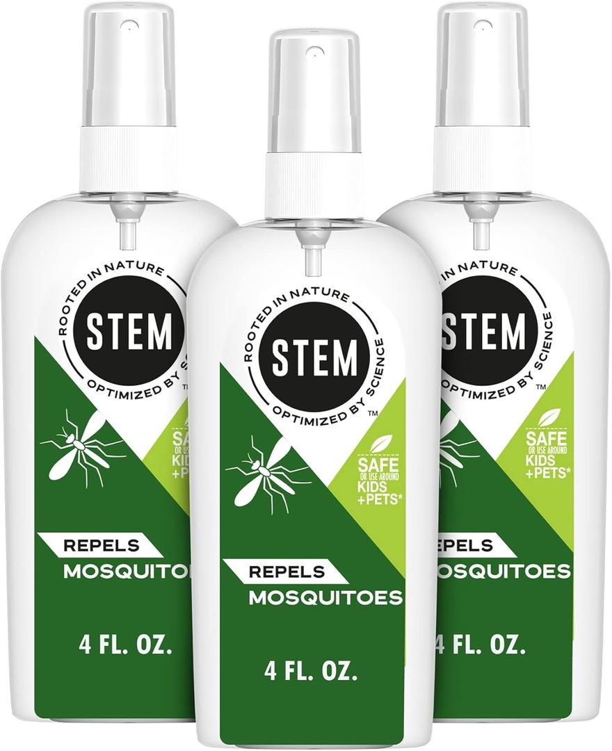 Stem Repels Mosquitoes: Mosquito Repellent Spray With Botanical Extracts; 4 fl oz (Pack Of 3)