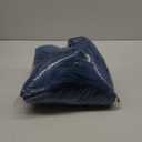 Lazzzy Velvet Blackout Curtains Thermal Insulated Room Window Drapes Super Soft Luxury Curtains for Living Room Bedroom Rod Pocket 2 Panels, Dark Blue, 52" W x 84" L