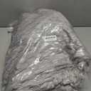 Exclusivo Mezcla Fleece Queen Blanket for Bed, Extra Large Fuzzy Light Grey Bed Blankets, Soft Cozy Plush Sofa Throws for All Seasons, 90x90 Inches