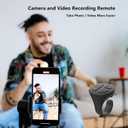 Tiktok Scrolling Ring, Bluetooth Camera Remote Control, Scrolling Ring Remote for iPhone TikTok FB YouTube IG Android Phone, Fingertip Wireless Scroller Page Turner (Black)
