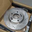 Rear Brake Pads and Rotors Kit Compatible with 2011-2020 Jeep Grand Cherokee, 2011-2020 Dodge Durango|Rear Brake Rotors and Pads Kit; Anti-Rust Geomet Coated| 53061 & D1498-8698 | 329.9mm(13in)
