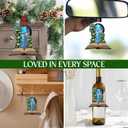 GEEMBI Book Lovers Gifts for Women - 2D Flat (Not 3D) Suncatcher Mushroom Christmas Ornaments 2025 - Bookish Gift for Readers Librarian, Christmas Ornament Gifts for Teacher, Fantasy Xmas Decorations (Emerald - Enchanted Tales)