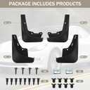 4PCS Mud Flaps for 2025 Tesla Model 3 Highland Fenders Splash Guards Non-Porous Durable All-Weather Protection Fenders for Tesla Accessories