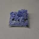 Flojery Silk Hydrangea Heads Artificial Flowers Heads with Stems for Home Wedding Decor, Pack of 10 (Blue)