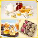 COcnny Bee Mini Cupcake Liners - 600pcs Summer Baking Cups Muffin Paper Cupcakes Wrappers for Birthday Party, Yellow Honey Candy Cake Chocolate Wrap Making Supplies for Baby Shower Wedding (10 Styles)