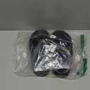 Harxxitd Slippers for Women&Men with Memory Foam Corduroy Closed Toe House Shoes Ladies Winter Warm Comfy Bedroom Women's Slipper Indoor and Outdoor Slip-on Rubber Sole (8-9 Women/7-8 Men, Black)