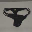 SHEKINI Womens Strappy Thong Bikini Bottom String Low Waisted Swimsuit Bottom HIGT Cut Bathing Suit Bottoms Medium