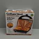 Gotham Steel Nonstick Panini Press Sandwich Maker, 2in1 Breakfast Sandwich Maker Grill / Sandwich Press Grill with Indicator Light, Grilled Cheese Maker Makes 2 Sandwiches with Easy Cut Edges