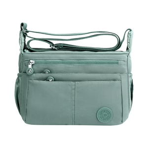 Jierger 2024 Nylon Cloth Bag One Shoulder Bag Lightweight tote Bag Large Capacity Bag Multi Pockets Large Capacity 𝑾𝒂𝒕𝒆𝒓𝒑𝒓𝒐𝒐𝒇 Casual Messenger Bag