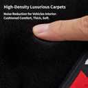 Custom car mats for BMW 5 Series 2018-2023 (530i, 540i, 530e, M550i, 540d) All-Weather Wool Carpet Car Mats, Luminous, Custom Fit, Anti-Slip Full Coverage with Logo