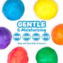 Tub Works Bath Dough Moldable Kids Soap Bath Toy, Variety 6 Pack | Shape, Mold & Create Tub Art with Soapy Dough | Soft & Moldable Kids Bath Soap for Shaping | Sensory Toddler Bathtub Toys