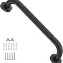 20 Inch Anti Slip Shower Grab Bar Oil Rubbed Black 1.25" Diameter,Munzong Bathroom Grab Bar, Knurled Bathroom Balance Bar,Safety Hand Rail Support Handicap Elderly Senior Assist Bath Handle