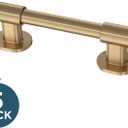 Franklin Brass 5 Pack Champagne Bronze Gold Cabinet Handles Adjustable Drawer Pulls for Kitchen Cabinet Knobs Dressers and Cupboards Fits 1-3/8 to 4 Inch (35102mm) Hole Center | Adjusta-Pull