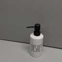 FE Dish Soap Dispenser for Kitchen, 10oz Ceramic Soap Dispenserr for Bathroom with Plastic Pump(Dishes)