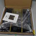 RunStar Digital Bathroom Scale for Body Weight with High Precision, Clear LED Backlight Display, Accurate Scale with 6mm Tempered Glass, 400lb (11 x 11 inches, Gold)