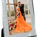 Glass Photo Frame 4x6 5x7 6x8 inch High Definition Vertical Horizontal Display Diamond Shiny Desk Table Shelf Wedding Decoration