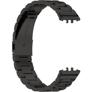 MOTONG Compatible with Samsung Galaxy Fit 3 Replacement Band - 1 Pack Replacement Stainless Steel Wrist Watch Band Strap Compatible with Samsung Galaxy Fit 3 SM-R390(Stainless Steel Black)