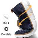 Mens Oxfords Shoes Casual Walking Dress Sneakers Mesh Business Work Lightweight Soft Sole (6.5, Dark Blue)