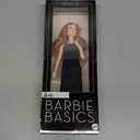 Barbie Basics Model 04 Collector Doll with Red Curly Hair, Black Mini Dress & Boots, Universal-fit Fashions, Posable Petite Body & Swappable Doll Head (Red Hair)
