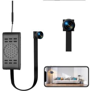 Mini Camera 4K HD DIY Module WI-FI Small Nanny Cam Portable Wireless Security Camera 155 Wide Angle with Motion Detection for Indoor/Pet