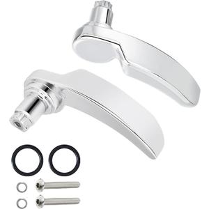 PBYMT Saddle Bag Latches Kit Steel Saddlebag Lid Lifters Handle Lever Fit for Harley Touring Road King Street Glide Electra Glide Ultra Limited 2014-2024, Chrome