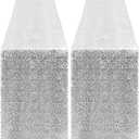 2 Packs 12 x 72 inches Sequin Table Runner, Silver Glitter Table Runner for Birthday Party Supplies Wedding Engagement Baby Shower Holiday Celebration Event Decorations