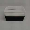 A4 Size Plastic Storage Baskets, Desktop File Paper Letter Organizer Trays, 6-Packs (White+Clear+Black)