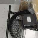 Hortsun 1 Set 12" 15600mah Solar Powered Floor Fan for Outside