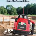 VEVOR Rotary Laser Level Kit, 1650ft 360-Degree Self Leveling Red Horizontal Laser Transit,with Heavy-duty Tripod, Receiver, Remote Control, Toolcase, IP54 Waterproof, 0.06 in/100 ft for Construction