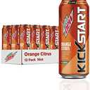 Mountain Dew Kickstart, Orange Citrus, 92mg Caffeine, Vitamins B & C, 80 Calories, 5% Juice, 16 Fl Oz (Pack of 12) Best buy 11/11/25