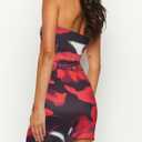 HYPERFIRE Women's Elegant Strapless Ruched Bodycon Mini Dress Cocktail Tube Dresses (S)